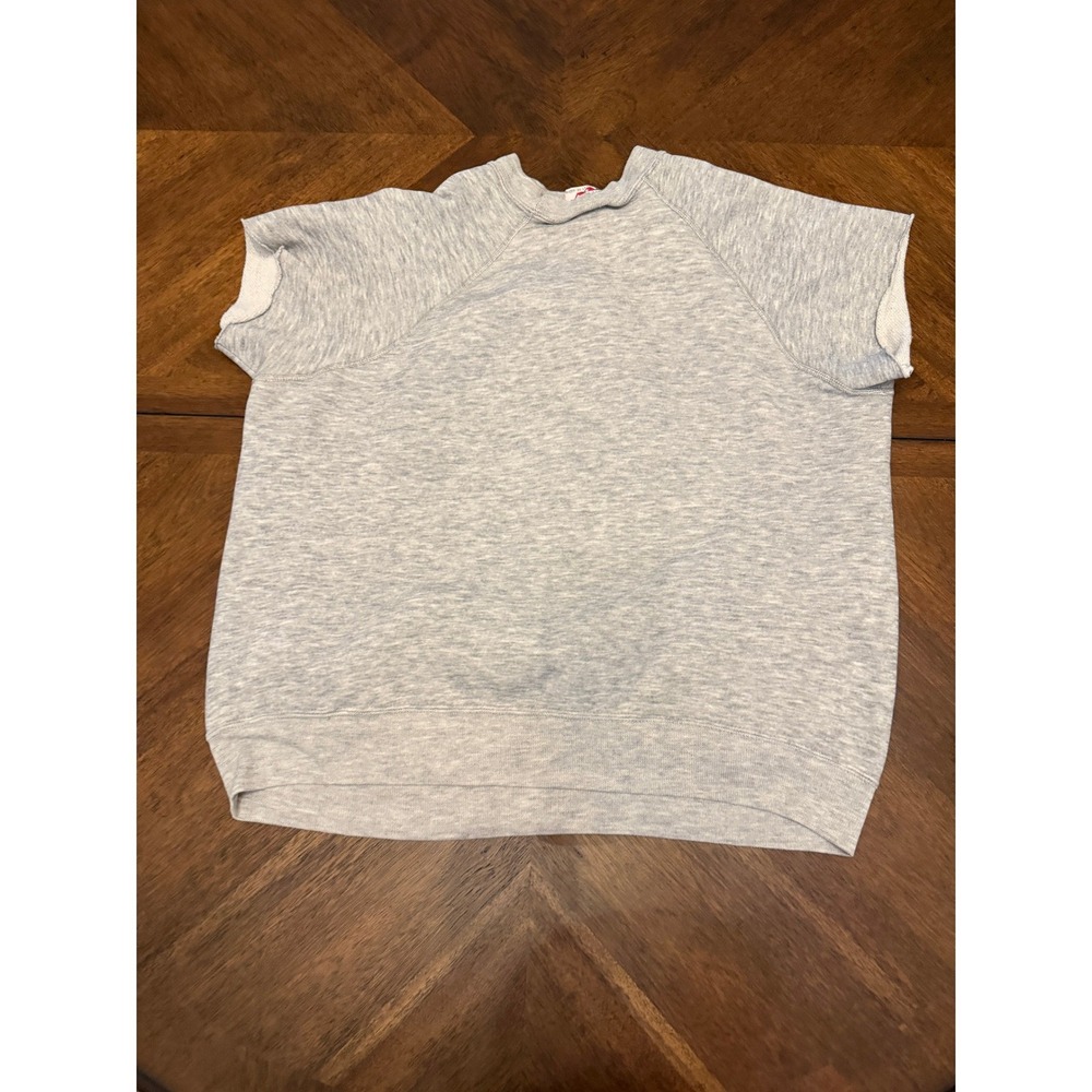 Vintage 1986 Cleveland Top Dog Bassett Walker Cut Off Sweatshirt Gray XL - Picture 2 of 5